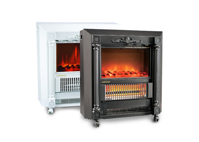קמין חימום חשמל דקורטיבי ענק 2000W + טורבו